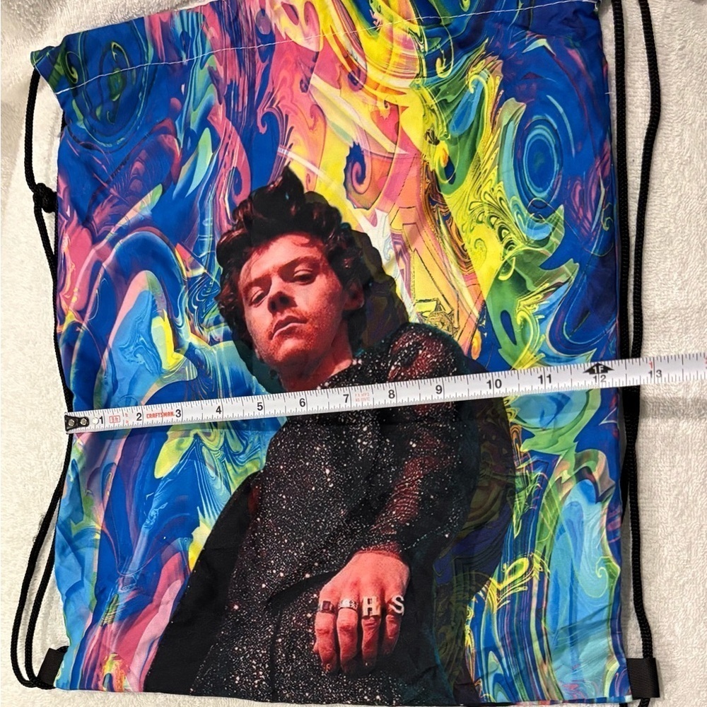 Harry Styles Colorful Drawstring Backpack - Picture 4 of 4